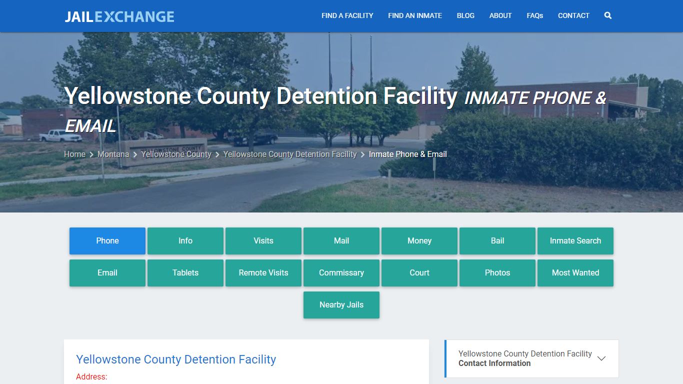 Inmate Phone - Yellowstone County Detention Facility, MT - Jail Exchange